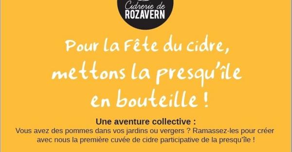 Une cuvée spéciale avec vos pommes, ça vous dit ?
